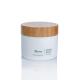 50ml White Opaque Plastic Cosmetic Cream Jars With Silver Lids