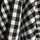 TWILL 300D Polyester Yarn Dyed Woven Black And White Check Fabric Twill Cloth 57/58