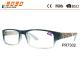 Fashionable reading glasses,power range +1.0 to +4.00,made of plastic frame ,spring hinge