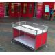 Collapsible Garment Shop Promotional Desk / Retail Clothes Display Table For