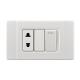 ABS White Electric Switch Socket SERIES 110V ~ 250V Voltage 10A -16A Current