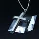 Fashion Top Trendy Stainless Steel Cross Necklace Pendant LPC401