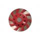 Blue Red  4'' Diamond Cup Wheel Wide-segmented  Cup Wheel for Granite
