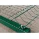Decorative 5mm Dia 2m Height Green Colored Curved Metal Fence Panels