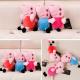 Colorful Plush Cute Pig Keychains PP Cotton Material Customized Size