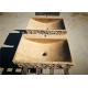 Square Marble Counter Basin , Natural Stone Kitchen Sinks With Pedestal Faucet