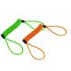 Colorful anti-drop spring steel spiral lanyard w/ big loop ends to protect valuable tools