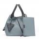 Lichee Pattern Cowhide Handbags Casual Single Shoulder Bag with Wallets