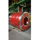 Red Colour Coated Steel Coils , Decoration Material Hot Dip Galvanized Coils
