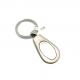 Siliver Metal Keychain Holder with Customized Logo and MOQ 500