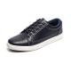 Dark Navy Textile Lace Up Breathable Casual Shoes PU Antiodor