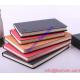 PU leather cover diary leather notebook with metal buckel