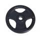 black rubber grip weight plate set, rubber tri grip olympic weight plates