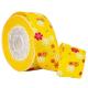 Yellow Cake Boxes Wrapping Flower Printed Grosgrain Ribbon