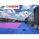 Anti Slip Elastic SPU Flooring Blue Outdoor Basketball Court Flooring