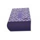Customizable Purple Gift Box With Debossing For Baby Showers Gift Box