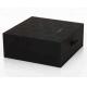 Custom Logo Black Rigid Cardboard Sliding Drawer Style Gift Packaging Paper Box