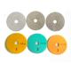 White 3 Steps 4 Inch Wet Diamond Polishing Pads For Stone / Marble