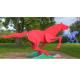 Modern Life Size Painted Metal Sculpture Running Horse Sculpture For Outdoor