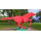 Modern Life Size Painted Metal Sculpture Running Horse Sculpture For Outdoor