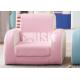 Pink Appearance Flip Out Kids Couch , Toddler Sofa Chair Sturdy Construction