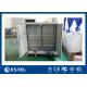 Two Bay Stainless Steel Temperature Control Outdoor Battery Cabinet With Anti-smoke Anti-corrosion Powder Coating