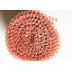 Customized Knitted Stainless Steel Mesh , Wire Rope Netting Pure Red Copper Material