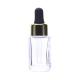 Skin Care Serum Dropper Bottles Empty Square 20ml Clear Color