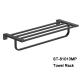 Stainless steel Bathroom Designs Wall Mounted Double Layers Towel Rack Shelf Bar Holder for hotel