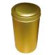 Matt Laminated Tea Tin Canister Gold Tin Wholesale Metal Tea Cans