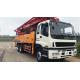 Red Second Hand Concrete Pumps Truck Sany 46m With Isuzu Chassis