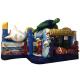 Undersea World Themed Inflatable Jumping Combo For Amusement Park PVC fabric inflatable jumping house for sale