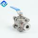 Stainless Steel 3PC Ball Valve Ss316 Female Thread Parallel BSPP