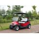 Two Passenger Electric Motor Golf Cart Red Color With Plastic Bodywork