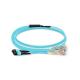 Blue Mpo Fiber Patch Cord Om3 2.0mm 3.0mm Breakout Lc Connector Cable Assembly