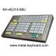 Mechanical Ruggedized Metal Kiosk Keyboard Resin Key For Transportation Area