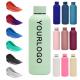 Touch Rubber Paint Double Wall Vacuum Flask Tumbler 500ml Stainless Steel Water Bottles