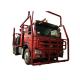 FAW SHACMAN HOWO TX 6X4 6X6 Loaded Log Truck Forest Logging Carrier Vehicle Semi Trailer For Wood Truck Timber Transport