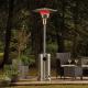 220 cm H Stainless Steel Silver Gas Flexible Radiant Full Height Portable Patio Heater