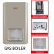Gas Wall Mounted Heater  Stainless Steel Copper   Golden  Shell Heating And Bath Function