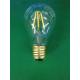 RETRO EDISON E27 4W 6W LED FILAMENT BULB WITH ETL CE WARM WHITE GLASS BRASS BASE