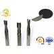 PCD Artificial Polycrystalline Diamond Cutting Double Edge Milling Cutter Ultra Precision