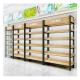 Convenience Retail Store Modern Wooden LED Light Display Stand with Shelves and Cabinets