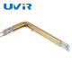 UVIR Twin Plastic Parts quartz tube heating element Gold Plated Infrared