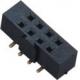 2.0 spacing Female Header Connector Dual Row 180° SMT With Bump