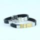 Factory Direct Stainless Steel High Quality Silicone Bracelet Bangle LBI98