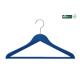 Hot Sale Betterall Blue Color Solid Wood Velvet Shirt Hanger With Pant Bar
