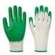 Plain Latex Coated Gloves 10 Gauge Green Latex Coated String Knit Gloves