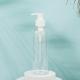 Round PMMA Plastic Lotion Bottles Customizable Shape PET Collar UV Electroplated Cap 250ml-500ml