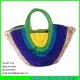 LUDA new 2015 sea grass straw bag women fashion natural colorful tote bag